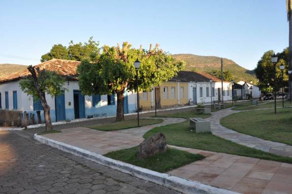 A tranquila praça central de Natividade - TO